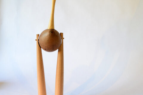 Escultura con Torno de madera