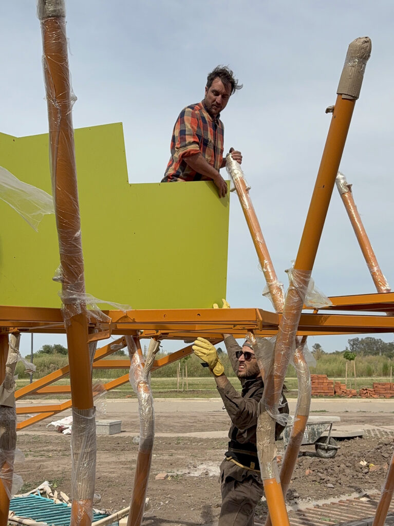 Construcción de plazas